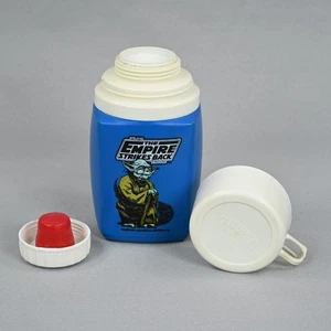 Termo lonchera azul Star Wars The Empire Strikes Back 1981 solo termo Yoda - Imagen 1 de 10