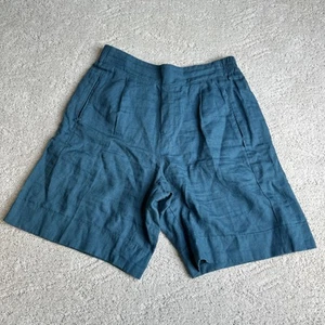 Athleta Damen-Bermuda Größe 8 Playa Leinen Stretch-Taille 9 "Innennaht - Bild 1 von 5