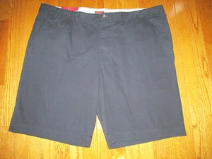 NEW Merona Mens Size 46 Navy Flat Front Twill Bermuda 10.50" Shorts - Picture 1 of 7