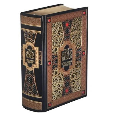 ❤️THE HOLY BIBLE King James Version Gustave Dore Illustrated Leather Bound NEW - Image 1 of 4