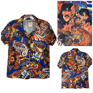 Camisa frontal con botones psicodélicos psicodélicos de jazz true vintage deporte jazz de los Beatles revolución - Imagen 1 de 9