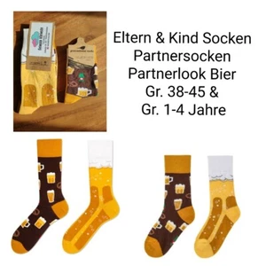 Partnerlook Eltern & Kind Socken *Bier  - Bild 1 von 8