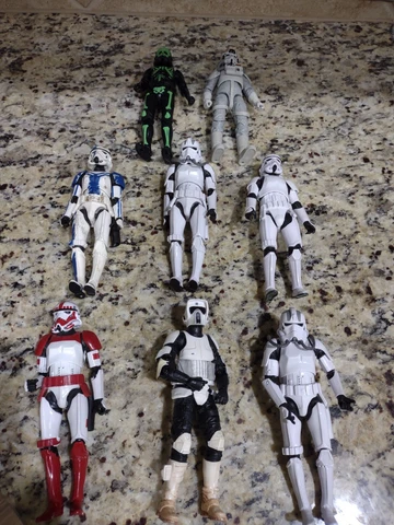 Star Wars Black Series Lot Stormtroopers, Imperials 8 Figures No Accessories Cover