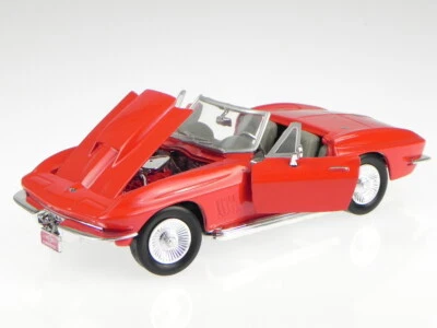 Chevrolet Corvette Stingray C2 1967 rosso modellino 73224 Motormax 1/24 - Immagine 1 di 4