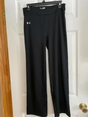 Pantalones de entrenamiento Under Armour YXL negros Heatgear para niñas Foto 1 de 3