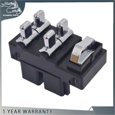 Interruptor de control de ventana de puerta eléctrica principal apto para LINCOLN TOWN Car F8VZ-14529-AA Foto 1 de 4