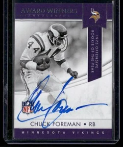 2018 Panini Classics #AWA-CF Chuck Foreman Award Winners AUTO - QTY AVAILABLE - Picture 1 of 2