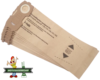 DISBA 10 Staubsaugerbeutel geeignet Vorwerk Kobold 118 119 120 121 122 DICKER FLANSCH