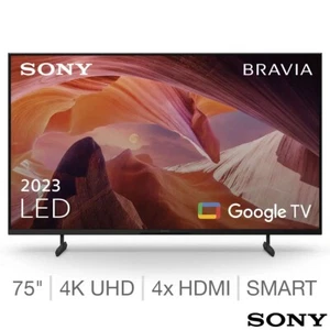 Sony KD75X80LU 75 Inch 4K Ultra HD Smart Google TV - Picture 1 of 8