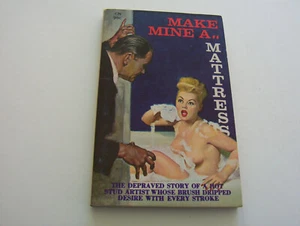 MAKE MINE A.. MATTRESS 1966 BRENT WHITLEY SEXY NUDE BUBBLE BATH MINT - Picture 1 of 2