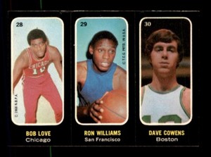 1971 Topps Stickers Basketball #28 Love Williams Cowens EX/MT *d8