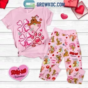 Scooby-Doo I Love You Valentine’s Day 2025 Pajamas Sets, Scooby-Doo Pajamas Set - Picture 1 of 5