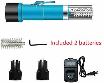 Electric Fish Scaler Cordless Fish Scraper Remover Cleaner Skinner w/ 2 Batteris - Image 1 of 4