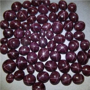 Natural Star Garnet Cabochon Loose Handmade Gemstone For Pendant Supply - Picture 1 of 5