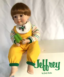 VTG Danbury Mint Porcelain Jeffrey Doll with Popsicle by Judy Belle in Box 1992 - Picture 1 of 9