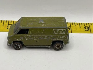 Hot Wheels Redline U.S. Army Military Police MP Van Mattel HK 1974 Hong Kong - Picture 1 of 6