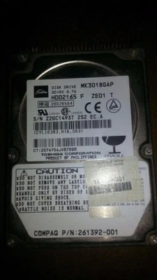 Toshiba MK3018GAP 30 GB,Internal,5400 RPM,2.5" (HDD2165) Hard Drive  - Image 1 of 2