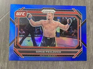 2023 Panini Prizm UFC Blue Prizm /175 Sergei Pavlovich #71 - Picture 1 of 2