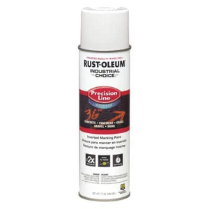 RUST-OLEUM 203039 Precision Line Marking Paint,20 oz,White 6KP41 - Picture 1 of 2