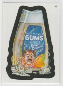 2005 Topps Wacky Packages Trading Card Sticker Gums Tooth Dissolve #49 - Picture 1 of 2