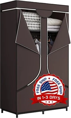 Armario Ropero Portátil De 67,3 Pulgadas Para Colgar Ropa,34 英寸彩色咖啡馆 NUEVO — 第 1/4 张图片