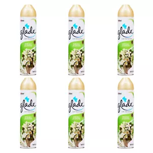 6x Glade Air Freshener Jasmine Home/Room Fragrance Spray Odour Remover 225ml - Picture 1 of 3