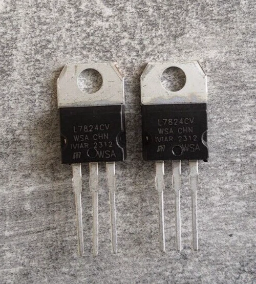 2 Stück L7824CV Spannungsregler 1,5A , +24V, TO-220 - Bild 1 von 1