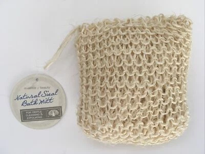 Guante de baño exfoliante de sisal natural Essence of Beauty Foto 1 de 3