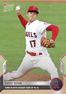 2022 TOPPS NOW CARD ANGELS SHOHEI OHTANI #612 6th STRIAGHT START WITH 10+ Ks - Picture 1 of 1