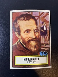 1952 Topps Look n See Set Card #108 MICHELANGELO - ARTIST NICE VTG CARD! ๐๐ฅ - Picture 1 of 2