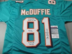 OJ McDuffie Miami Dolphins signed Autogramm Trikot JSA - Bild 1 von 5