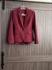 Express Women's 1 Button Blazer Jacket And Skirt Size 2 Suit Coat Lined And Ski - Picture 1 of 1