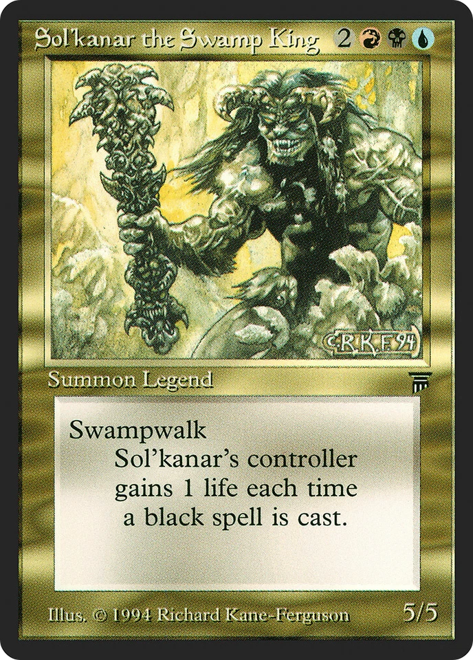 Sol'kanar the Swamp King X (1) Legends- Excellent/Near Mint - R259 -  4RCards - Image 1 of 1