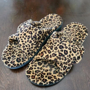 Vionic Relax Leopard Print Slip On Slippers Sandals Women's Size 10 - Excellent - Picture 1 of 10
