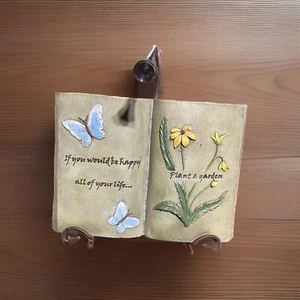 vintage decorative collectible Butterfly Stand Plus Battery Powered Light - Picture 1 of 8