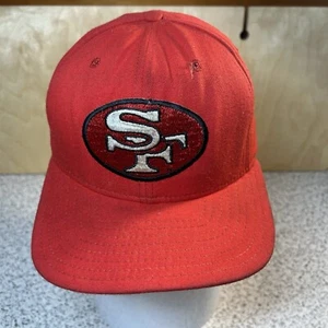 VINTAGE San Francisco 49ers Hat Cap Red Wool Fitted 7 3/8 New Era Major League - Picture 1 of 12