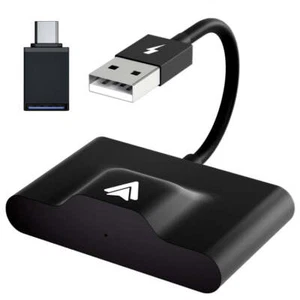 THT-020-3+ USB + USB-C / Typ-C Kabelgebunden auf Wireless Carplay Adapter für Android SM - Bild 1 von 7