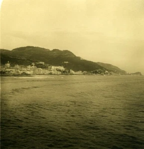 Italy Finalmarina panorama Old Stereoview photo NPG 1900 - Imagen 1 de 3