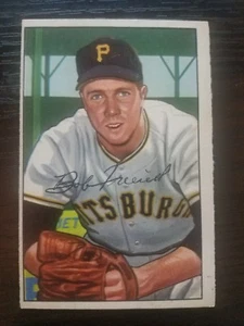 1952 Bowman #191 Bob Friend RC VERY CLEAN GREAT COLORS NO CREASES SEE PIC - Picture 1 of 2