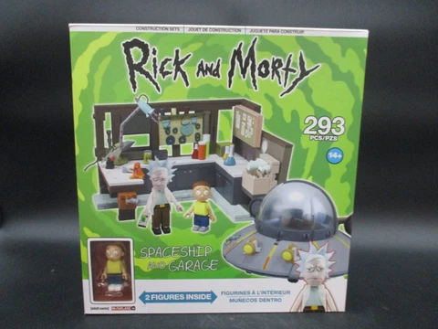 McFarlane Toys Rick and Morty Spaceship and Garage Construction Set Complete Cover