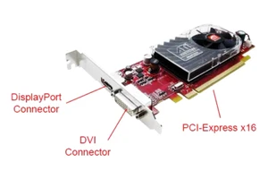 ATI Radeon HD 3470 256 MB staffa standard scheda video PCIe (DVI + porta display) - Foto 1 di 2
