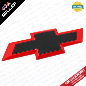 15-18 Chevy 1500 Silverado Bowtie Colorado Tailgate Emblem Z71 BLK/Red Sport - Picture 1 of 7
