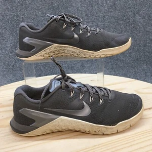 Nike Shoes Womens 8 Metcon 4 Cross Training Sneakers 9247593-002 Gray Fabric - Picture 1 of 18