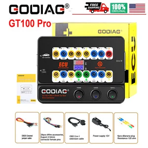 GODIAG GT100+ Auto Tool OBD2 Break Out Box E-CU Connector OBD2 Protocol Detector - Picture 1 of 12