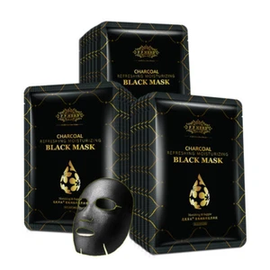 Black Face Mask Essential Oils Charcoal Moisturizing Skin Brightening Nourishing - Picture 1 of 3