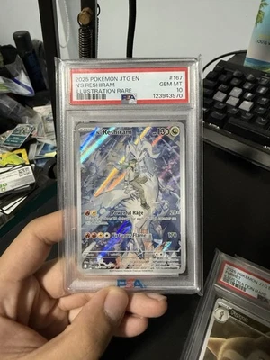 2025 Pokemon N'S RESHIRAM 167/159 Journey Together Illustration Rare ENG PSA 10 - Image 1 of 2