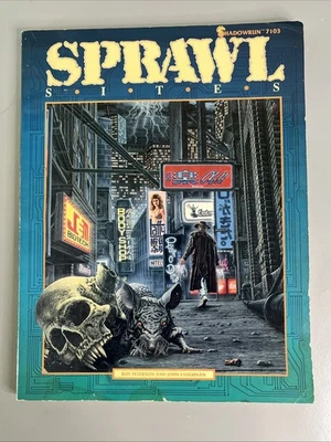 FASA 1989 - Sprawl Sites - Shadowrun RPG Sourcebook (1st Ed) #7103 - Image 1 of 4