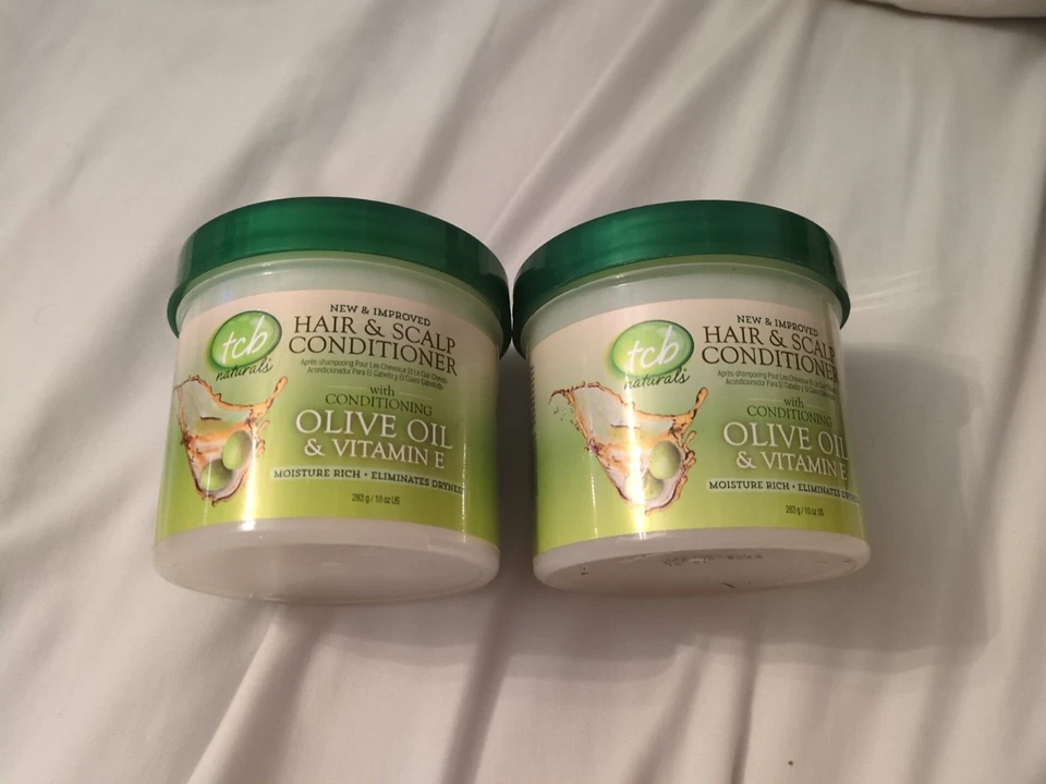 Tcb Naturals Conditioner H&S Olive Oil & Vit-E Jar 10oz 2 packs - Image 1 of 4