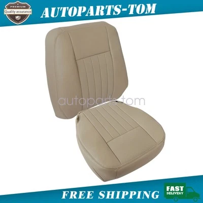 For 2003-2006 Lincoln Navigator Driver Side Top & Bottom Leather Seat Cover Tan - Image 1 of 4