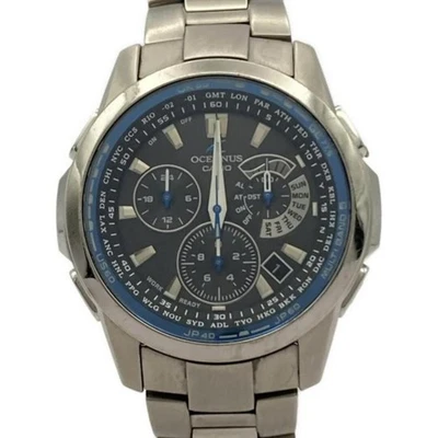 Casio Oceanus 0CW M700 Hombre Cronógrafo Resistente Solar MULTIBANDA 5 Plateado Foto 1 de 4